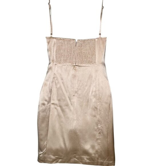 Retrofête Cosmo Dress Dusty Peach Small NWT $395 Bustier Mini - Picture 3 of 6